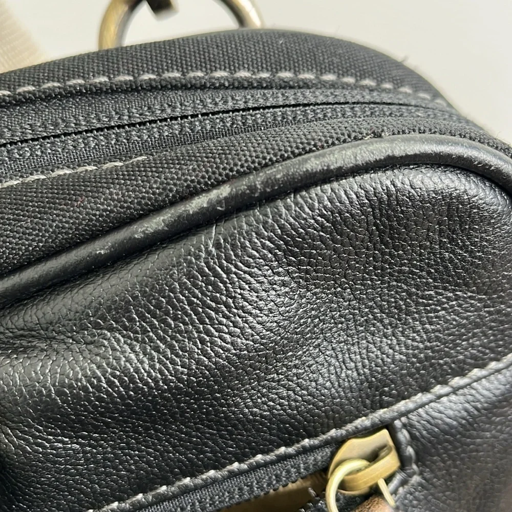 Black Leather Bag Briefcase Boconi Nashville Messenger Office Collage School
